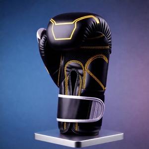 Premium Leather Training Gloves with Custom Embroidery Design and High Density Foam Padding for Gym and <b>Bag</b> Work - Product Image 4