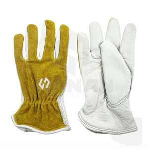 Gants de soudage industriels à coque extérieure en cuir pleine fleur personnalisables Gants de sécurité à résistance extrême à la chaleur - Product Image 2
