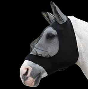 Masque anti-mouches pour chevaux en maille souple réglable au design unique, respirant, léger, protection contre les moustiques et les insectes, masque d'équitation - Product Image 6