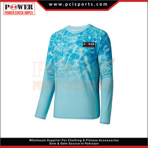 Manches longues Imperméable Sublimation UPF50 + Performance Chemises Polyester Sun Waders Porter Des Vêtements Chemise De Pêche - Product Image 5
