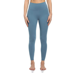Leggings pour femmes de haute qualité personnalisé en coton coupe ajustée OEM vente en gros pantalons de yoga vêtements de sport pour le fitness et la course à pied - Product Image 4