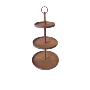Top Arrival Wholesale Unique Round Galvanized Metal <b>Cake</b> <b>Stand</b> Decorative Serving <b>Cake</b> and Cupcakes Custom Size Shape - Product Image 3