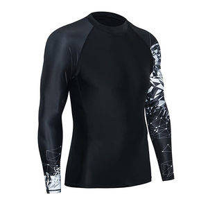 Superventas OEM Rash Guards Hombres Protección UV Manga larga Logotipo personalizado y sublimación Impreso Rash Guard en Venta barata - Product Image 4