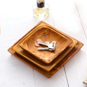 Plateau de vanité en bois d'olivier de qualité supérieure à trois couches tout le stockage pratique pour la salle de bain utilisation de bureau à domicile multifonction - Product Image 3