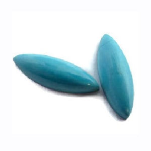 14X7mm เทอร์ควอยซ์ทรงหลังเบี้ย3.41 CTS ขายส่งพลอยธรรมชาติ - Product Image 1