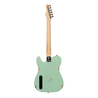 Slick Guitar SL50K Aged Surf Green Micros à double bobinage simple pour les styles de musique surf et rock
