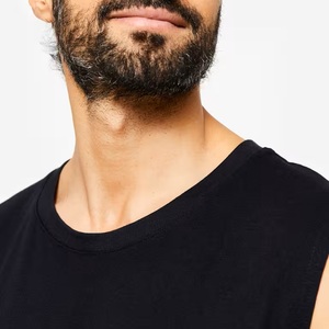 OEM <b>Men</b> Athletic Black Tank Top Quick Dry Breathable Sleeveless <b>Gym</b> Fitness Workout Running <b>Vest</b> - Product Image 2