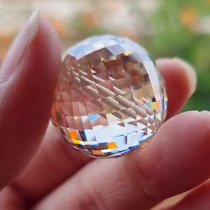 ลูกเพชรเม็ดกลมสีขาวขนาด22มม. ทำมือสำหรับทำสร้อยคอลูกบอลและเครื่องประดับตามสั่ง - Product Image 5