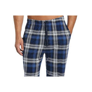 Pantaloni da pigiama in maglia a quadri Perry Ellis Portfolio da uomo XL blu a quadretti - Product Image 2