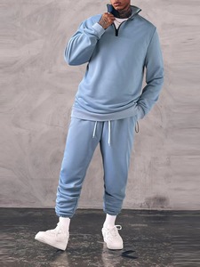 Ensembles pour hommes personnalisés de haute qualité vêtements d'hiver respirants coupe ample séchage rapide grande taille 100% coton - Product Image 5