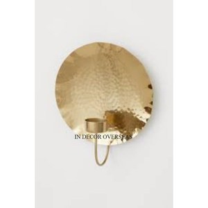 Best Quality Metal Silver Shiny Polished And Clear Glass Made Unique Designer Home Indoor Wall Decorative Candle Holder Lamps - Product Image 5