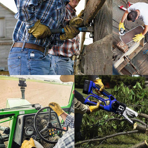 ถุงมือขับรถหนังวัวถุงมือขับรถหนังวัวถุงมือทำงานดีไซน์ตามสั่ง - Product Image 4