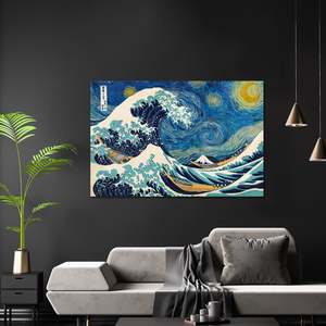 Modern Style Starry Wave <b>Poster</b> Made of High Quality Paper for Wall Decor - Product Image 3