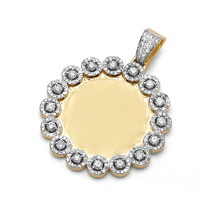 Colgante de foto personalizado de Hip Hop con diamante de moissanita joyería helada personalizada en colgante o amuleto de oro o plata - Product Image 6