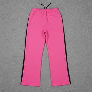 High Quality Custom Made 100% Cotton <b>Loose</b> <b>Fit</b> Flare <b>Jogger</b> Pants For Women Breathable Wide Straight Leg Hip Hop Sweatpants - Product Image 2