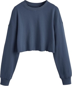 Vente en gros OEM pull uni col rond brodé sur mesure sweat à capuche col rond pour les femmes - Product Image 4