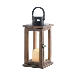 Party Decoration Glass Steel and <b>Wood</b> <b>Lantern</b> Large Size New Stylish Hanging <b>Lantern</b> Antique Customized in Bulk - Product Image 3