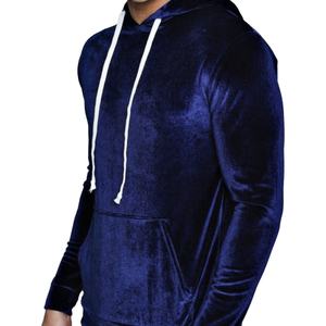 เสื้อฮู้ดแฟชั่นฤดูหนาวสำหรับผู้ชาย พิมพ์ลายได้ตามต้องการ สีพื้นเรียบ เสื้อฮู้ดผ้ากำมะหยี่ สไตล์ใหม่ - Product Image 3