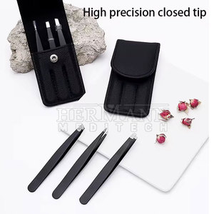 Pince à épiler en acier inoxydable de haute qualité avec logo personnalisé, pointe fine, précision, durable, réutilisable, pour l'épilation, salons de beauté - Product Image 6