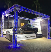 Estructura de Techo Móvil de Aluminio y Plataforma de Escenario con Iluminación