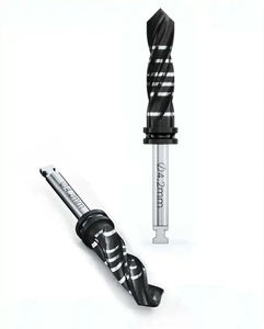 Taladros de irrigación externa para implantes dentales de 4,8mm Taladros de implantes dentales de mayor vida endurecidos recubiertos de titanio negro - Product Image 5