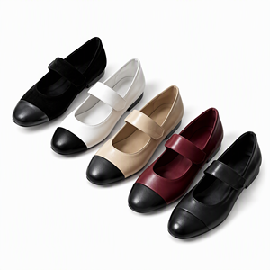 Chaussures Mary Jane pour femmes R+, bout rond, semelle en caoutchouc PU, nœud élégant, confortables, chaussures de tous les jours - Product Image 1