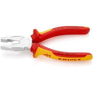 คีมปากแหลม KNIPEX รุ่น VDE Certified ขนาด 190 มม. ด้ามจับหลายชิ้นส่วนเคลือบโครเมียม - Product Image 3