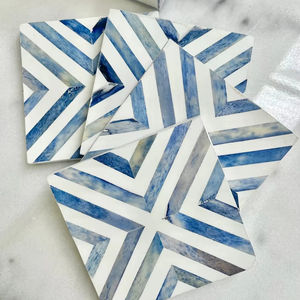 Handmade Bone Inlay Bohemian Style Eco-Friendly <b>Drink</b> <b>Coaster</b> <b>for</b> Coffee Dining Tables Floral Art Pattern Customized Packaging - Product Image 1