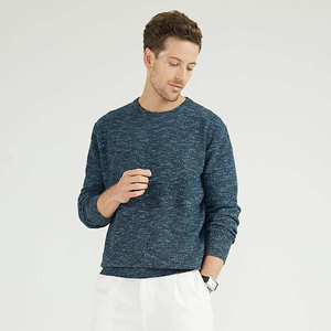 Suéter de Invierno Nuevo, Ligero, de Alta Calidad, Corte Ajustado, Estilo Casual, Manga Larga, Diseño Sólido, Cuello Redondo, Tejido de Lana - Product Image 5