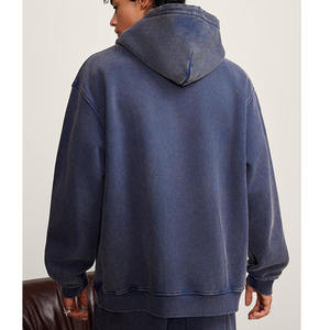 เสื้อมีฮู้ดผู้ชายโอเวอร์ไซส์ผ้าฝ้าย100% สั่งทำโลโก้ได้ตามต้องการ - Product Image 6