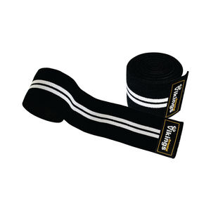 Ceinture en coton élastique de haute qualité en cuir super résistant personnalisée enveloppes de genou d'entraînement de dynamophilie haltérophilie personnalisée - Product Image 6