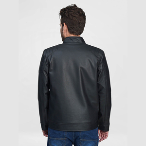 Blouson en cuir de course pour homme, nouvelle mode, confortable, manches longues, en cuir véritable, style urbain, réversible - Product Image 4