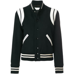 Veste universitaire d'hiver respirante pour femmes, grande taille, en laine/viscose, rembourrage en coton, logo personnalisé écologique - Product Image 4