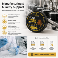Gel Coiffant Fixation Forte Marque Privée Formule à Base d'Eau Emballage Personnalisé Fournisseurs de Produits de Beauté pour Marques de Perruques (Unisexe Tous Types de Cheveux)