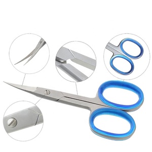 Wholsale Stainless Steel Nail and <b>Cuticle</b> Scissors Precision Curved Blade for Manicure Pedicure Grooming <b>Tool</b> - Product Image 1