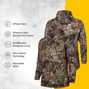 Chaqueta de caza de camuflaje transpirable impermeable para hombre, ropa de exterior de invierno de concha blanda - Product Image 2