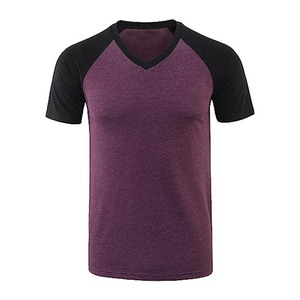 2023 mejor diseño Camiseta con cuello en V hombres mujeres Pro Club hombres peso pesado cuello en V camiseta hombres algodón cuello en V camisetas - Product Image 3