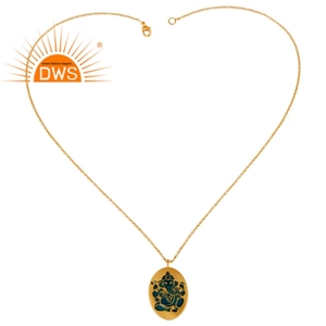 Best-seller Collier pendentif en laiton plaqué or 18 carats Bijouterie fine Demi pour femme Cadeau pour elle - Product Image 2