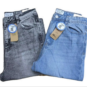 กางเกงยีนส์ขาตรงของผู้ชายขาตรงทรงสลิมฟิตสไตล์สตรีทย้อนยุคซักได้ตามต้องการ - Product Image 4