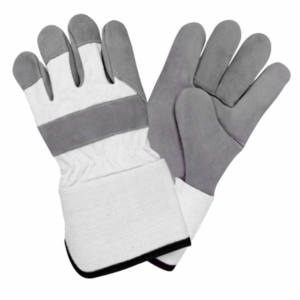 Heavy Duty Canadian Rigger Guantes DE TRABAJO Cuero de vaca Split Puño DE SEGURIDAD Algodón perforado Guantes de mano industriales Trabajo - Product Image 5