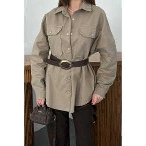 Camisa de Gabardina de Viscosa - Viscosa - Product Image 4