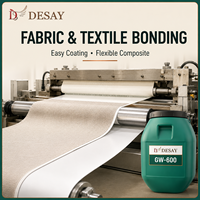 Adhésif latex VAE à base d'eau GW-600 à séchage rapide, matière première pour matériaux textiles, matériaux pour chaussures et panneaux décoratifs
