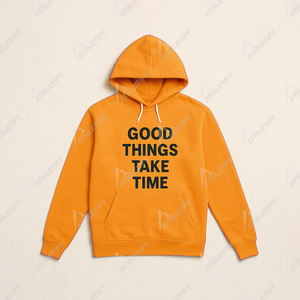 Mens Basics Cotton Blended Hoodie Sweat à capuche doux pour tenues décontractées Sweat à capuche élégant en coton mélangé pour un port confortable. - Product Image 4