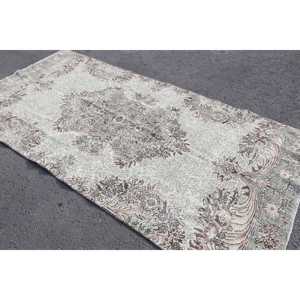 พรมวินเทจขนาดใหญ่ 4.8x9.6 ฟุต พรมตุรกีลายตารางสีเขียว ทำจากขนสัตว์ - Product Image 2