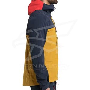 Vêtements de travail d'hiver pour hommes Veste softshell à fermeture éclair Conception personnalisée Vestes softshell en tissu léger, imperméables au vent pour hommes - Product Image 4