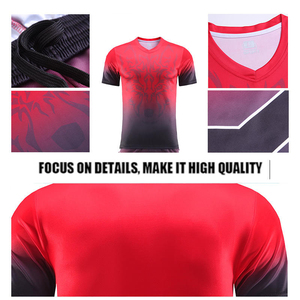 Ensemble de vêtements de football unisexe sur mesure en gros, 100% polyester, maillots de football, kits, logo, sublimation, uniformes de haute qualité, 4 saisons - Product Image 4