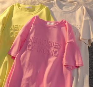 Embossed Tee Summer <b>Men</b> Short Sleeve Can Be Customized With Your Own Pattern designer comfortable trendy <b>mens</b> t.<b>shirts</b> - Product Image 4