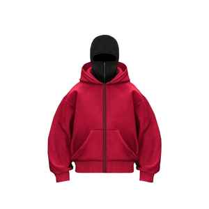 Moda OEM Diseño Personalizado Color sólido Enmascarado Sudadera con capucha Máscara de cara completa Sudaderas con capucha - Product Image 2