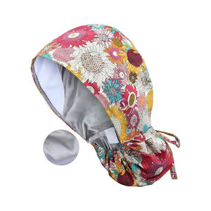 Bonnets de travail personnalisables JERSIZ, doublure en satin, coton respirant, bandeau unisexe, lien élastique à nouer à l'arrière, protection quotidienne, cyclisme, plage - Product Image 1