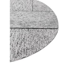 Alfombra de Lana Cera Ivory de 10 mm de Grosor, Tejida a Mano, Diseño Abstracto Aubusson Rectangular para Sala de Estar, Material Viscosa-Tnc-1400 - Product Image 4